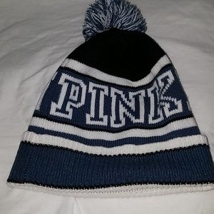 Victoria's secret  pink nation beanie blue